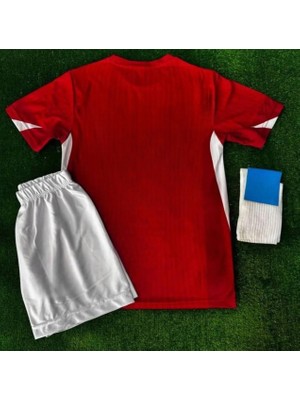 Legent Lady A Milli Takım Iç Saha Kırmızı Isimsiz Çocuk Forması 4lü Set