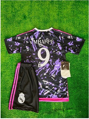 Legent Lady R.e.a.l'm.a.d.r.i.d' Kylian Mbappe 9 Galaxy Çocuk Forması 3 Lü Set T-Shirt