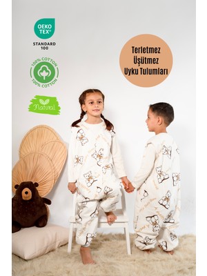 Las Vivas Kids Kışlık Çocuk Uyku Tulumu 1 Tog Organik Pamuklu Kolsuz  Pazen