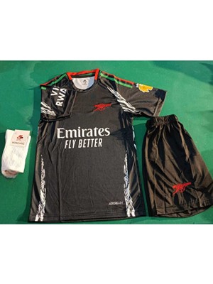 Legent Lady A.r.s.e.n.a.l Isimsiz Siyah Deplasman 2024/25 Yeni Sezon Çocuk Forması