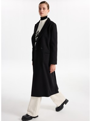 Fabrika Siyah Kadın Manto F5WL-MN0140