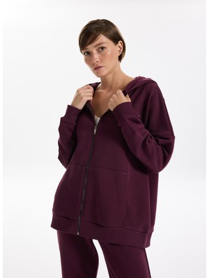 Fabrika Bordo Kadın Sweatshırt Tatam-Y