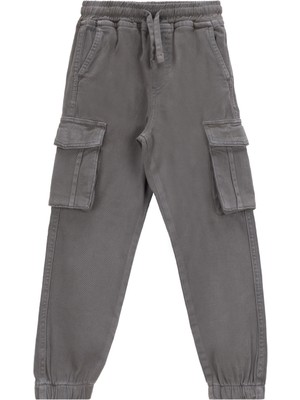 Jeep Lastikli Bel Lastikli Paça Haki Erkek Çocuk Pantolon J5WB-PNT7852