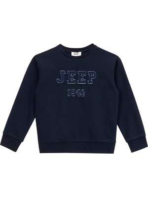 Jeep Baskılı Erkek Çocuk Lacivert Sweatshırt J5WB-SWT7714