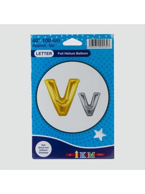 Zero Techmrt Sarı Renkli 40X100 Harfli Folyo Balon-V