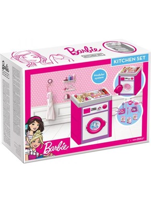 paraply 1611 Dolu Barbie Çamaşır Makinesi Kız Erkek Çocuk Oyuncak Eğitici Oyuncaklar