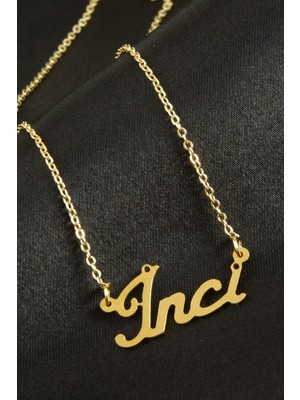 Zero Techmrt Inci Isimli Kolye -Sarı