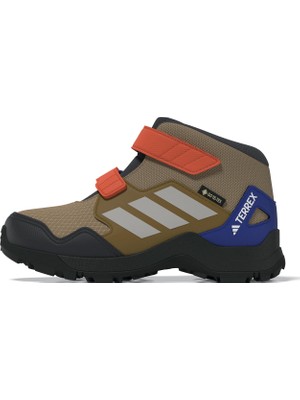 Adidas Koyu Bej Terrex Skychaser Mıd Gtx Cf Bot Erkek Çocuklar İçin Konforlu ve Su Geçirmez