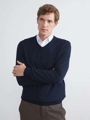 LC Waikiki V Yaka Erkek Triko Kazak  (W5)