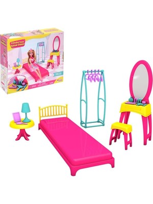 OMZ Dede, Linda'nın Yatak Odası Oyun Seti Kız Erkek Çocuk Oyuncak Eğitici Oyuncaklar