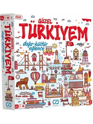 paraply 363 CAOYN-5160 Güzel Türkiyem Kız Erkek Çocuk Oyuncak Eğitici Oyuncaklar