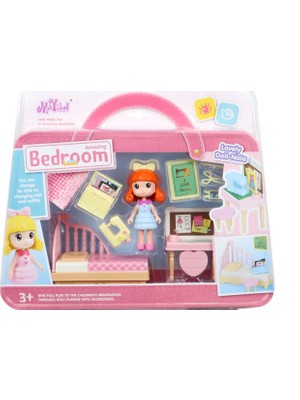 paraply Kızıl Saçlı Maylla'nın Yatak Odası Mini Oyun Seti Kız Erkek Çocuk Oyuncak Eğitici Oyuncaklar