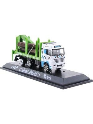 paraply Die Cast Mini Yeşil Kütük Kamyonu Kız Erkek Çocuk Oyuncak Eğitici Oyuncaklar