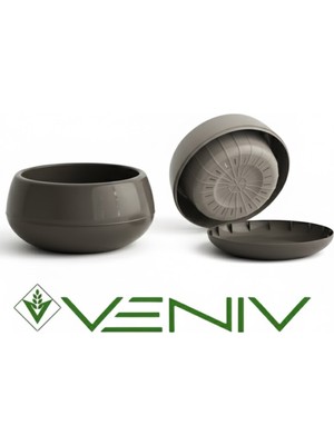 Veniv Aranjman Dekoratif Saksı-Çiçek-Kaktüs ve Sukulent 0.68L- 1ADET