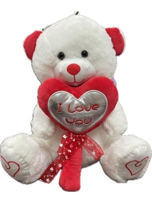 paraply Peluş 40CM Şeker Kalpli Ayı Halley Kız Erkek Çocuk Oyuncak Eğitici Oyuncaklar