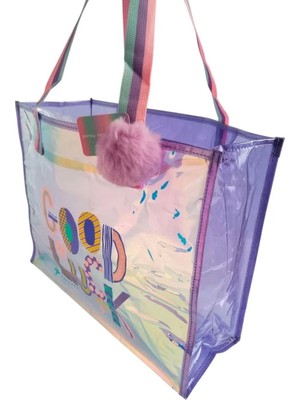 paraply Dream Vest Şeffaf Hologram Mor Good Luck Büyük Omuz Çantası Kız Erkek Çocuk Oyuncak Eğitici Oyuncakl