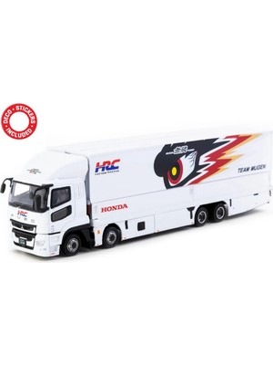 paraply Tarmac Works 1/64 Mitsubishi Fuso Super Great Team Mugen Kız Erkek Çocuk Oyuncak Eğitici Oyuncaklar