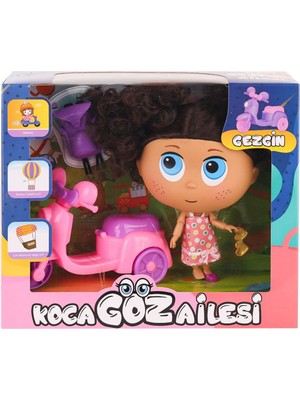 paraply BLD298 Koca Göz Ailesi Motorcu Gezgin Kız Erkek Çocuk Oyuncak Eğitici Oyuncaklar