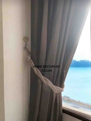 Home Decors By Özlem 2 Adet Fon Perde Aksesuarı Perde Bağlama Aparatı Perde Tutucu Perde Toplayıcı