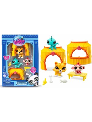 paraply 3005158 Littlest Pet Shop Minişler Orman Oyun Seti S1 -Sunman Kız Erkek Çocuk Oyuncak Eğitici Oyunca