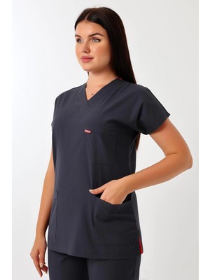 Bilenn Tekstil Bflex Unisex Likralı Yarasa Kol Tek Üst - 6417 Füme