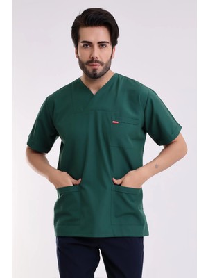 Zarf Yaka Erkek Tek Üst - 38 Ördek Başı Yeşili