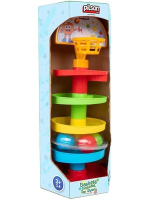 paraply 03 653 Basketli Çıngıraklı Top Oyunu -Pilsan Oyuncak Kız Erkek Çocuk Oyuncak Eğitici Oyuncaklar