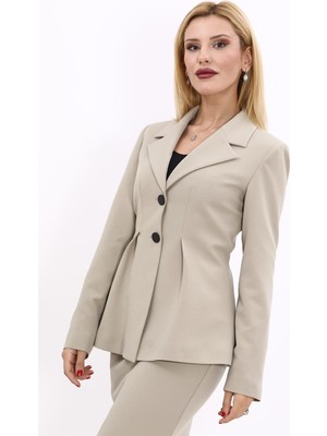 Önder Özsoy Erkek Yaka Önleri Pileli Ceket-Bambu