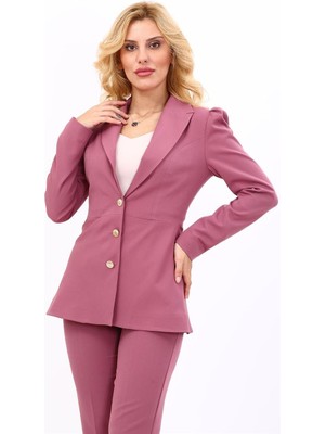 Önder Özsoy Erkek Yaka Kolu Büzgülü Ceket-Rose