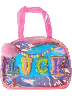 OMZ Vest Nakış El Çantası Şeffaf Pembe Kız Erkek Çocuk Oyuncak Eğitici Oyuncaklar