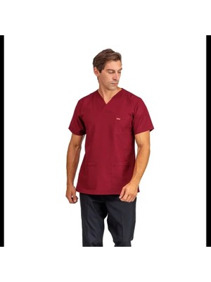 Bflex Unisex Likralı Yarasa Kol Tek Üst - 6407 Bordo Soft