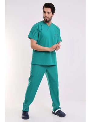 Zarf Yaka Erkek Takım - 30 Ameliyathane Yeşili