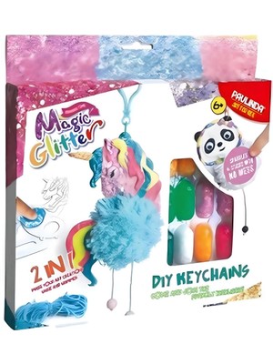 paraply Paulinda Magic Glitter 2n1 Dıy Keychains Hobi Set S00095608 Kız Erkek Çocuk Oyuncak Eğitici Oyuncakl