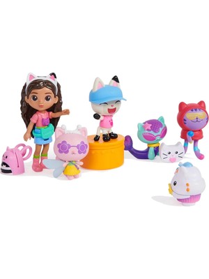 paraply Gabby's Doll House Seyahat Figür Seti Kız Erkek Çocuk Oyuncak Eğitici Oyuncaklar