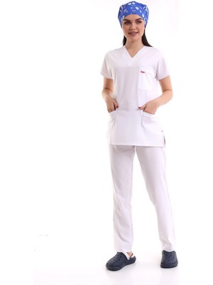 Bflex Unisex Likralı Yarasa Kol Takım - 6401 Beyaz