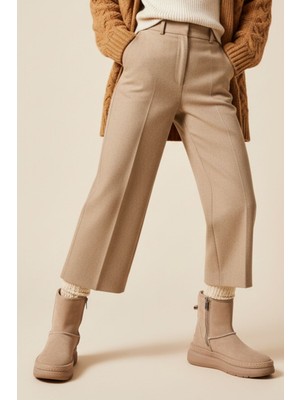 Albini Kadın Nubuk Deri Fermuarlı Bot 26105251K