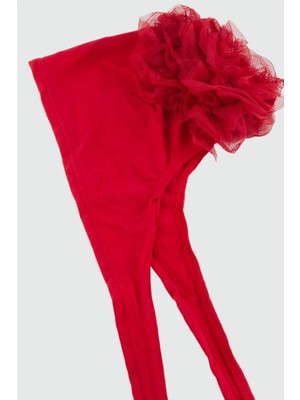 Zero Techmrt Dikişli Fırfırlı Bone-Kırmızı