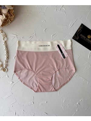 Intive Lingerie Alina Dikişsiz Iz Yapmaz Yüksek Bel Üstün Kalite Beli Yazılı Hafif Slip