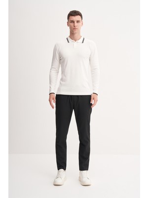 Cazador 33035 Ekru Erkek Polo Yaka Triko Kazak