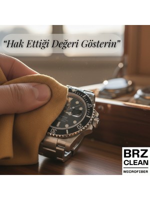 Brz Clean Lux Shıne Güderi Parlatma Bezi | Altın, Gümüş, Mücevher, Saat Temizleme Bezi ✨ Değerli Eşyalar Için Parlaklık ve Koruma