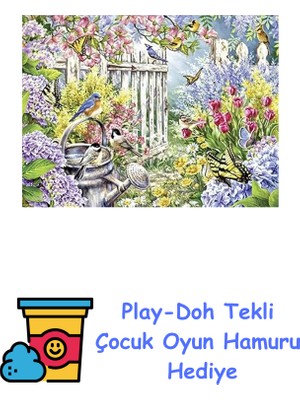 Ravensburger 135844 Bahar Geliyor Çocuk Puzzle, 300 Parça + Play-Doh Oyun Hamuru