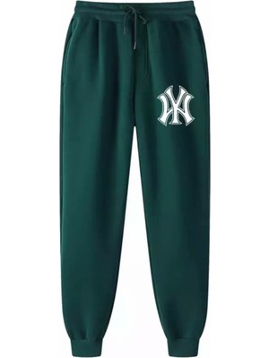 Punix Punıx Büyük Beden Özel Üretim Ny Baskılı Kışlık %100 Pamuk Sokak Stil Erkek Eşofman Altı