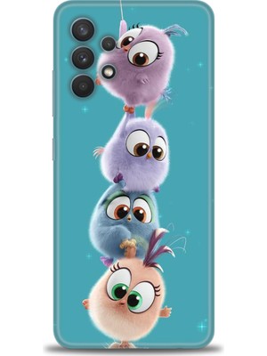 Samsung Galaxy A32 Hd Baskılı Kılıf + Seramik Tam Kaplayan Ekran Koruyucu 368