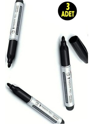 Usin Yuvarlak Uç Kalıcı Silinmrez Markör Marker Siyah Koli Çuval Paket Kutu Kargo Kalemi