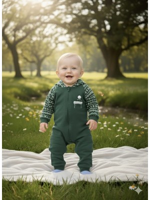 Necix's Laura Baby Kapüşonlu Erkek Bebek Tulum