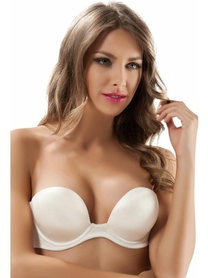Bamido STRAPLEZ SİLİKONLU SİHİRLİ SÜTYEN KADIN 7036