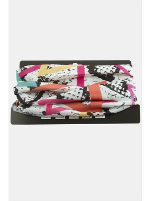 Zero Techmrt Boya Desenli Baff Boyunluk-Beyaz