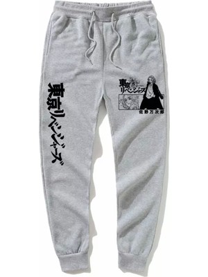 Kids Face Özel Tasarım Siyah Ejderha Baskılı %100 Pamuk Kışlık Japon Stil Erkek Çocuk Eşofman Altı