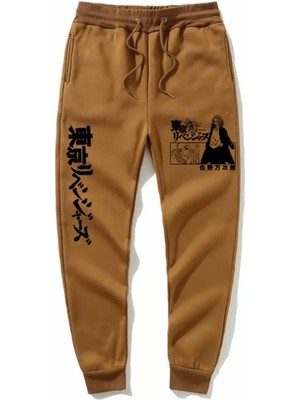 Kids Face Özel Tasarım Siyah Ejderha Baskılı %100 Pamuk Kışlık Japon Stil Erkek Çocuk Eşofman Altı