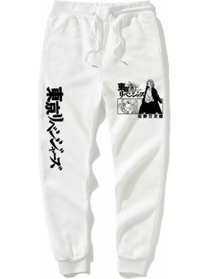 Kids Face Özel Tasarım Siyah Ejderha Baskılı %100 Pamuk Kışlık Japon Stil Erkek Çocuk Eşofman Altı